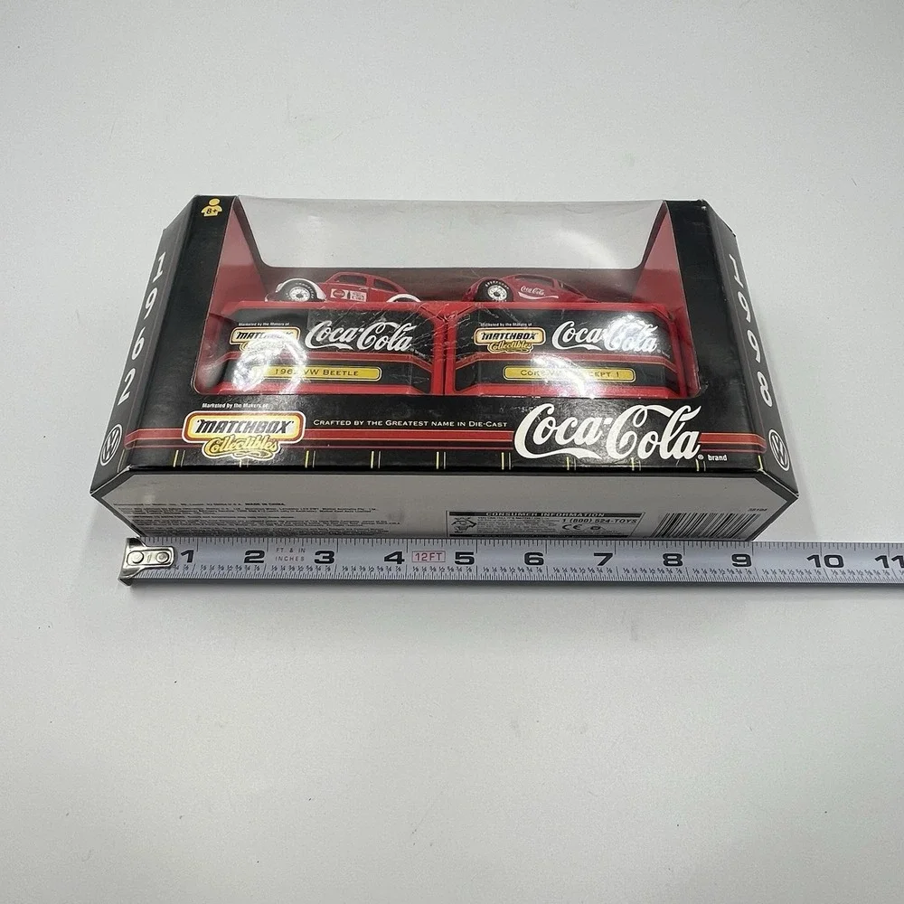 Matchbox 1:64 scale Coca-Cola series 1962 VW Beetle &‎ 1998 VW Concept 1